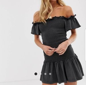 ASOS body con ruffle dress
